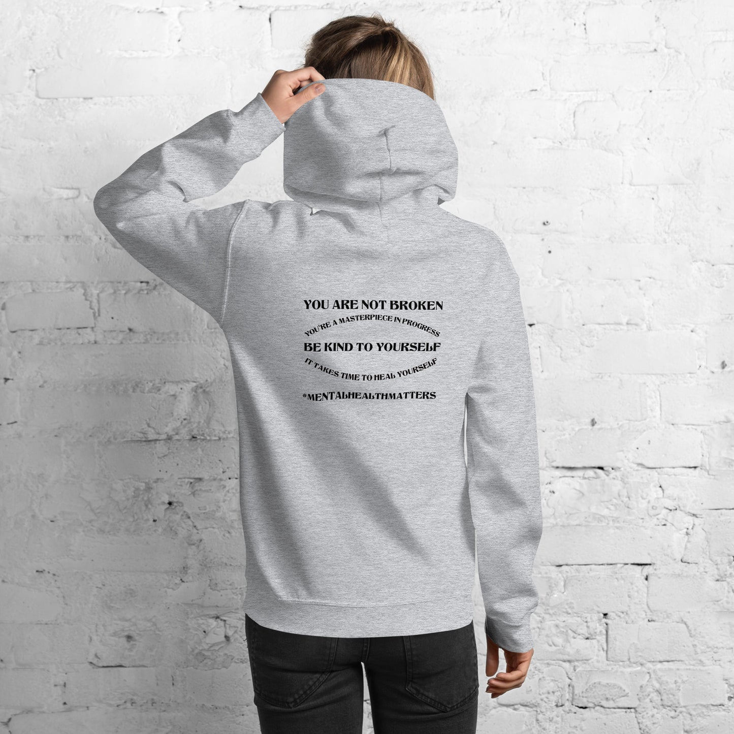You Are Not Broken Unisex Hoodie – Mental Health Apparel | Revival Unleashed-Revival Unleashed