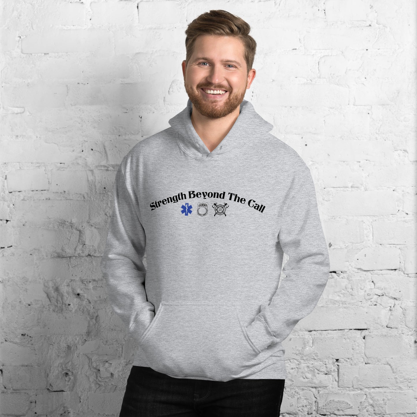 Strength Beyond The Call Hoodie – First Responder PTSD Awareness | Revival Unleashed-Revival Unleashed
