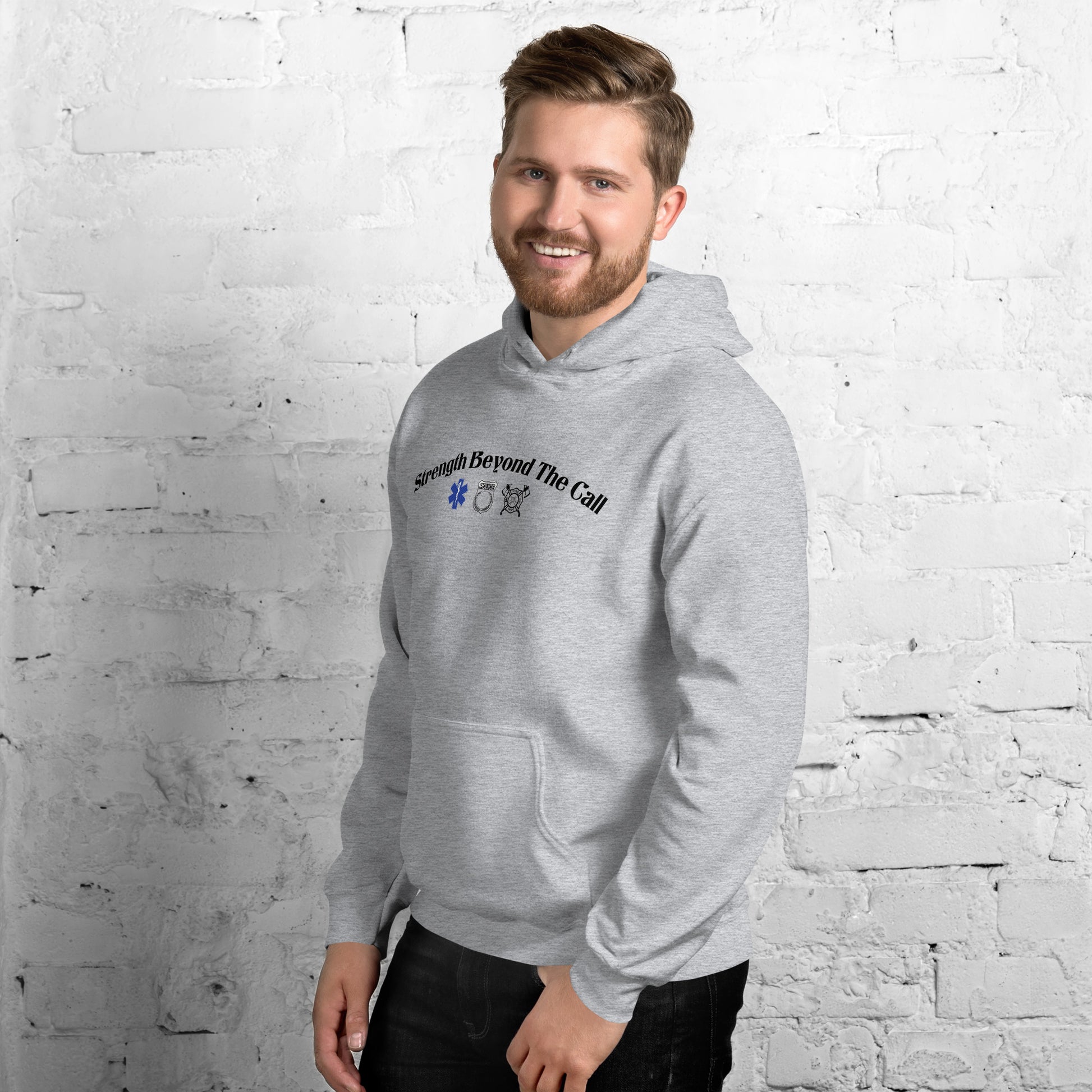 Strength Beyond The Call Hoodie – First Responder PTSD Awareness | Revival Unleashed-Revival Unleashed