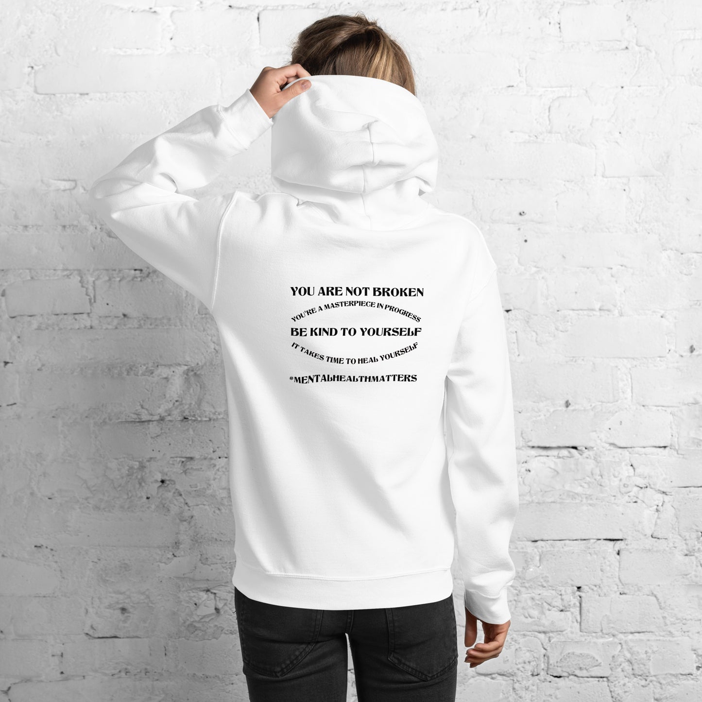 You Are Not Broken Unisex Hoodie – Mental Health Apparel | Revival Unleashed-Revival Unleashed