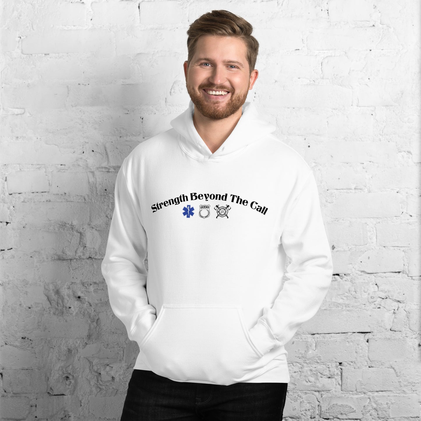 Strength Beyond The Call Hoodie – First Responder PTSD Awareness | Revival Unleashed-Revival Unleashed