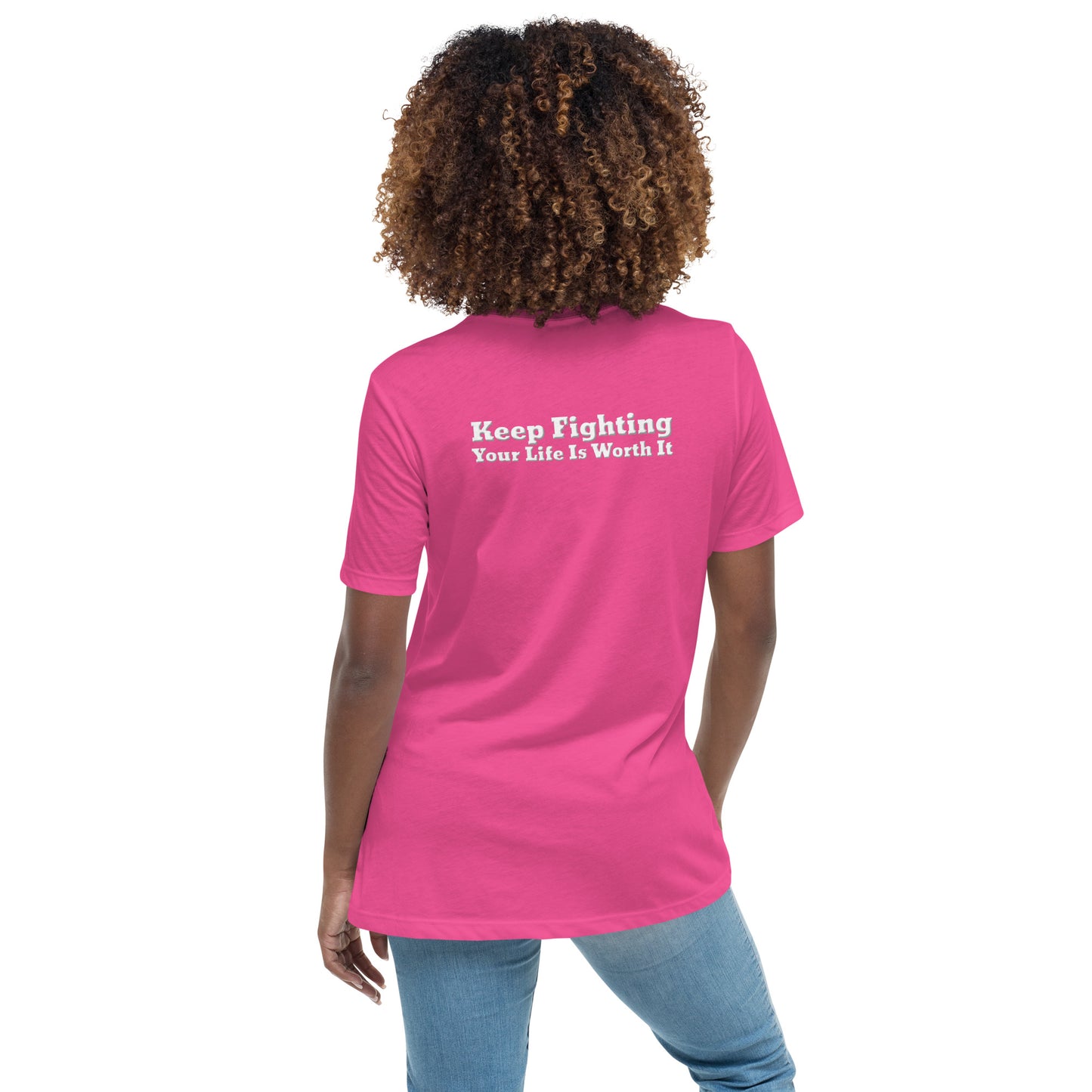 Keep Fighting Women’s T-Shirt – Mental Health Apparel | Revival Unleashed-Revival Unleashed