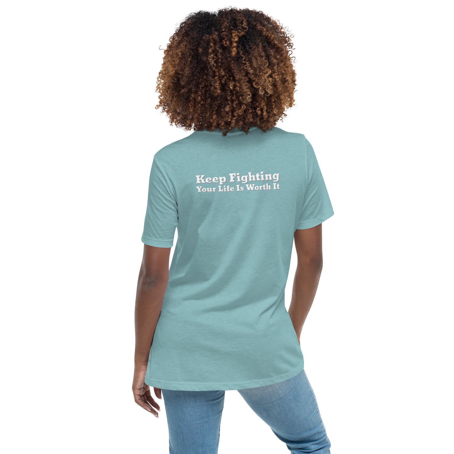 Keep Fighting Women’s T-Shirt – Mental Health Apparel | Revival Unleashed-Revival Unleashed
