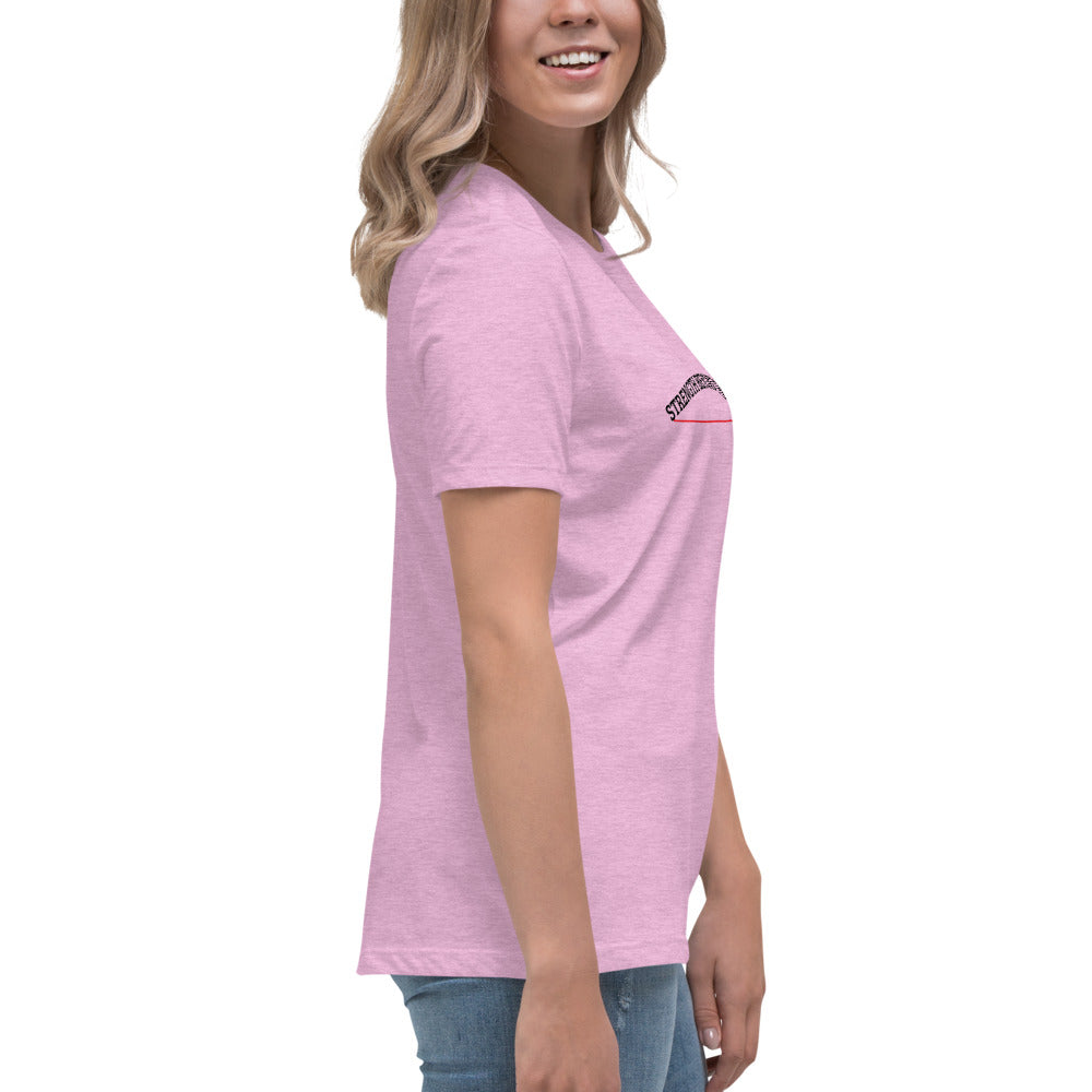 Strength Beyond The Call Red Line Women’s T-Shirt – First Responder PTSD Awareness | Revival Unleashed-Revival Unleashed