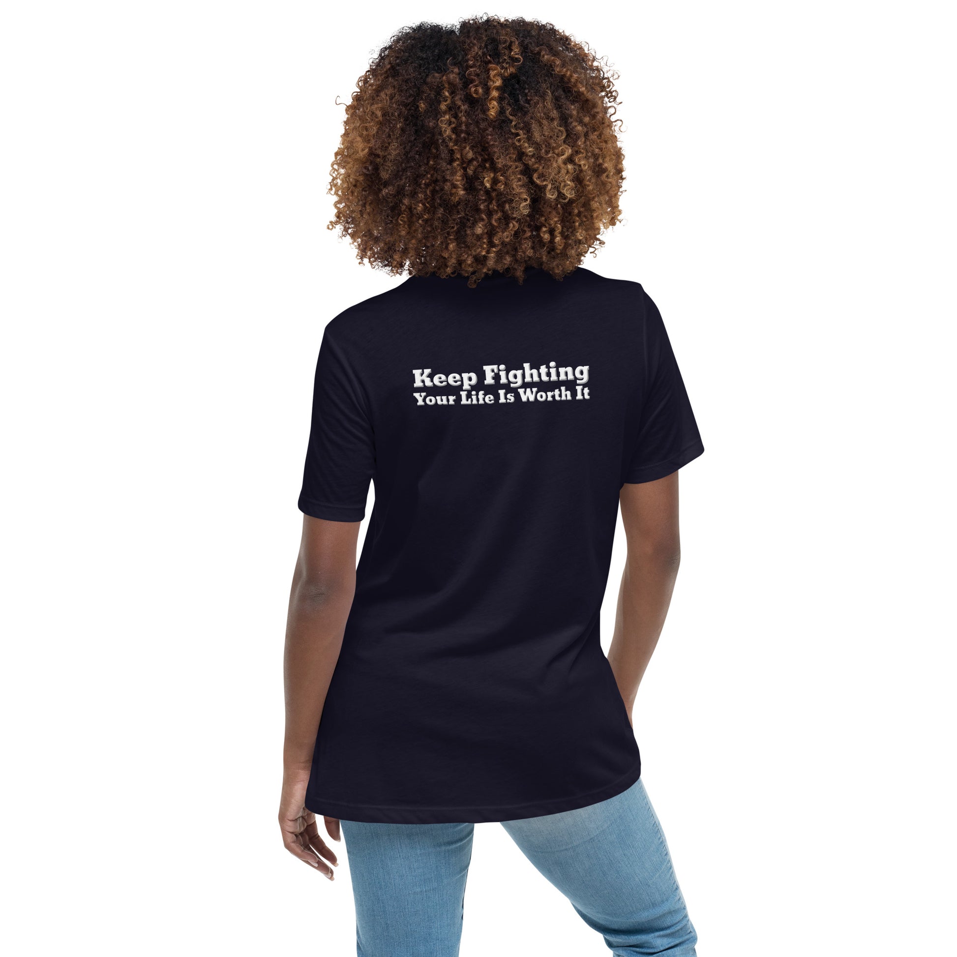Keep Fighting Women’s T-Shirt – Mental Health Apparel | Revival Unleashed-Revival Unleashed