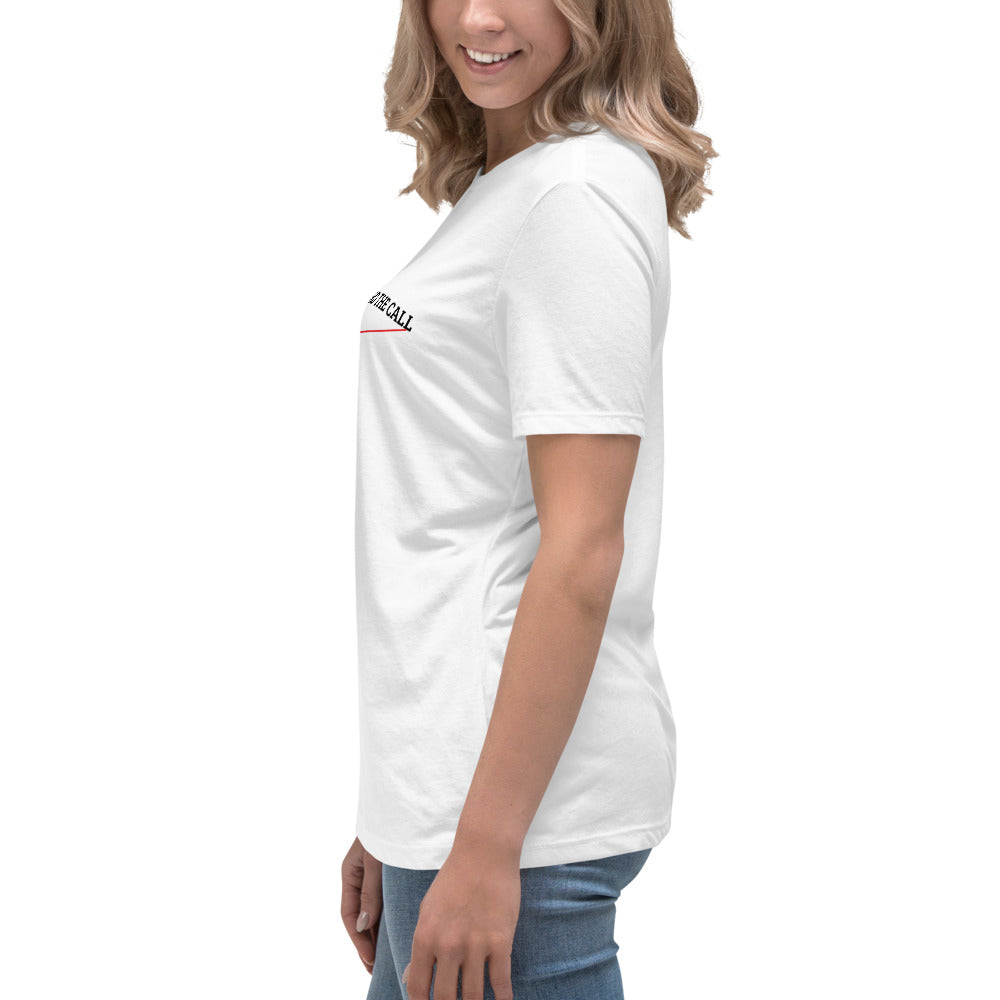 Strength Beyond The Call Red Line Women’s T-Shirt – First Responder PTSD Awareness | Revival Unleashed-Revival Unleashed