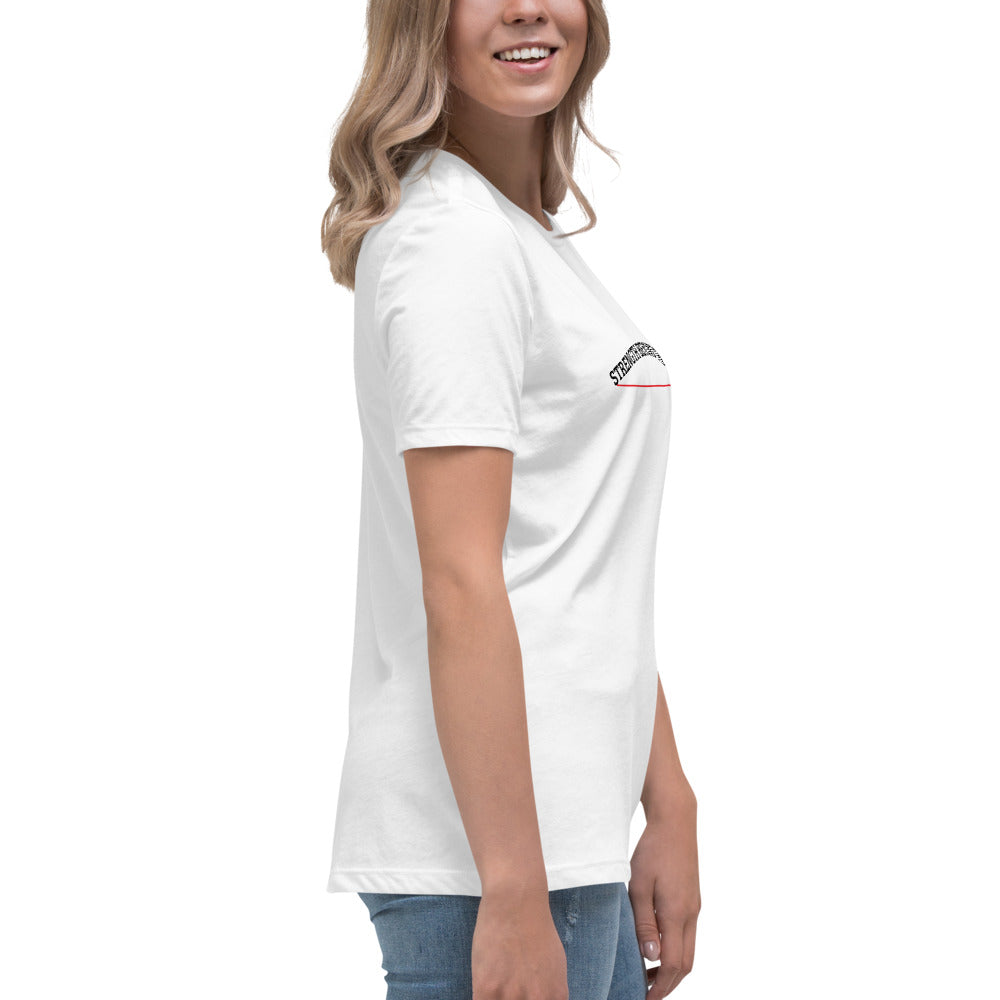 Strength Beyond The Call Red Line Women’s T-Shirt – First Responder PTSD Awareness | Revival Unleashed-Revival Unleashed